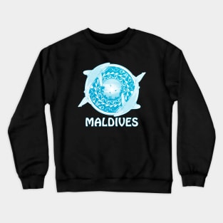 Maldives Oceanic Whitetip sharks Crewneck Sweatshirt